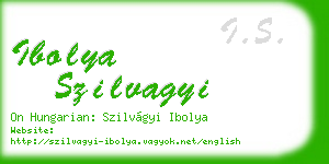 ibolya szilvagyi business card
